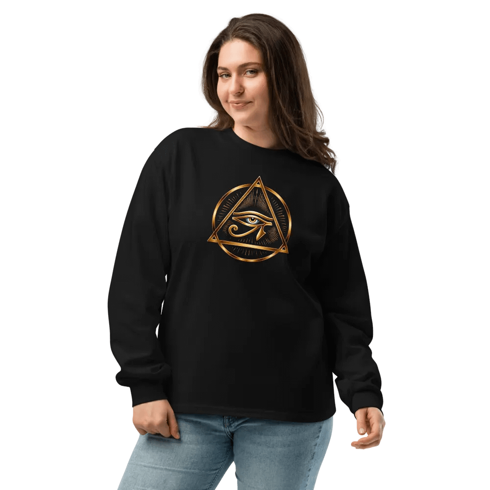 [Eye of Horus] - Unisex Premium Heavyweight Long Sleeve Shirt product image (9)