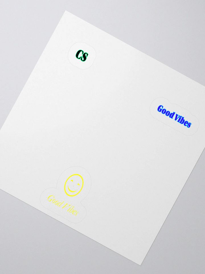 CS Good Vibes Smiley Stickers 3PK product image (2)