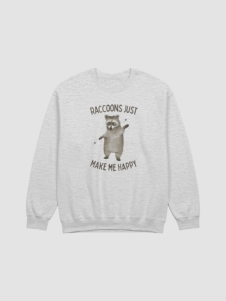 Raccoons just make me happy Crewneck product image (1)