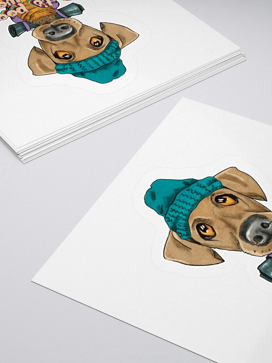 Camping Dog Sticker Let's poop in the woods product image (11)