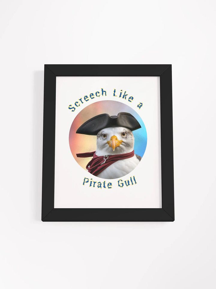 Screech Like a Pirate Gull Framed Print product image (7)
