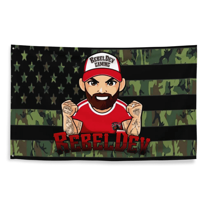 RebelDev camo flag product image (2)