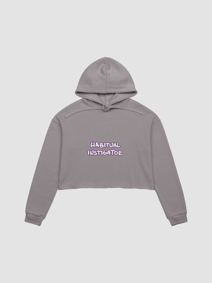 HABITUAL INSTIGATOR (lined design, #763D7D) fleece cropped hoodie product image (26)