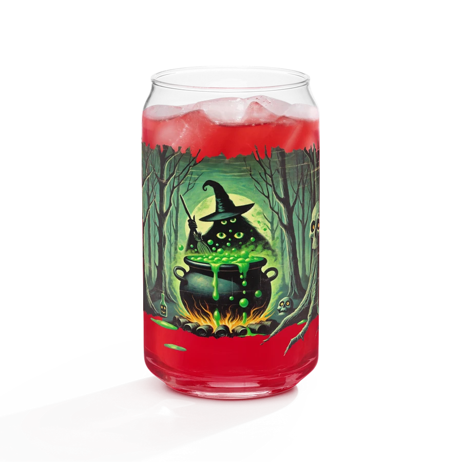 Cauldron Monster Halloween Brew Glass (Distressed Look) product image (31)