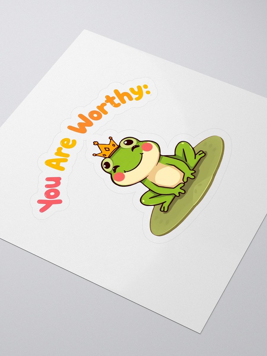 Crowned Frog You Are Worthy! Stickers product image (3)