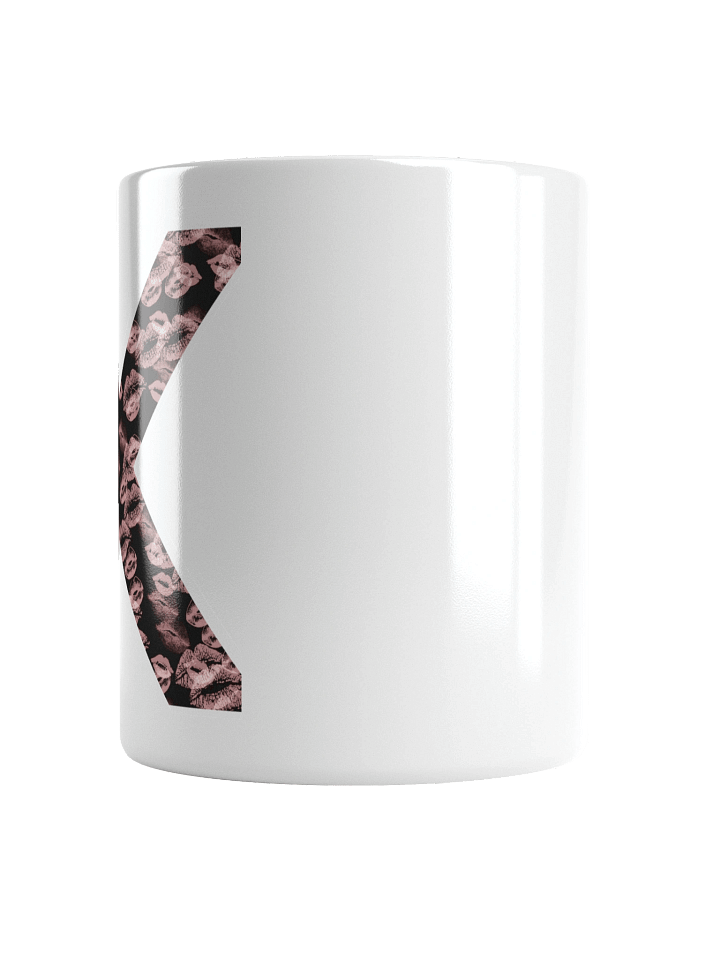 Black X Pink Lipstick Kisses | Glossy White Mug product image (2)