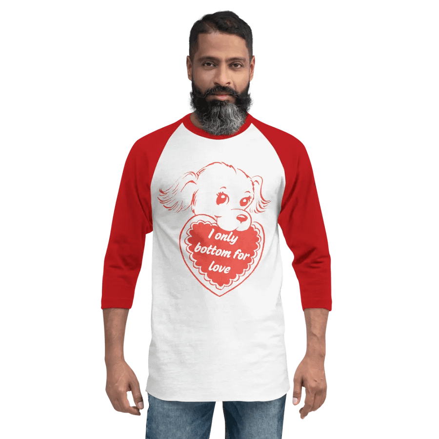 I Only Bottom for Love Jersey Raglan Tee product image (2)