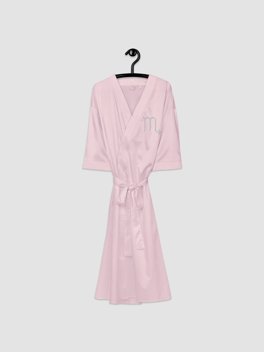 Scorpio White on Pink Satin Robe product image (3)
