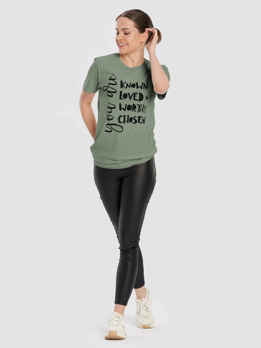 You Are Known Loved Worthy Chosen T-Shirt product image (11)