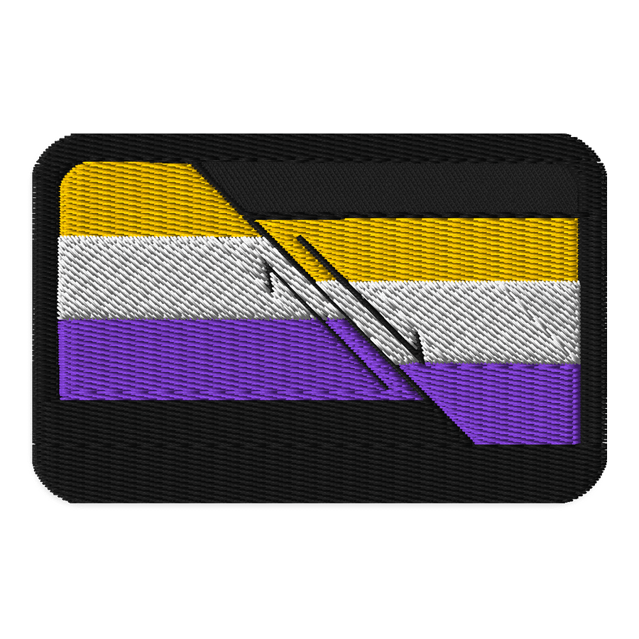 Faulted Pride Flags- Non Binary Patch product image (1)