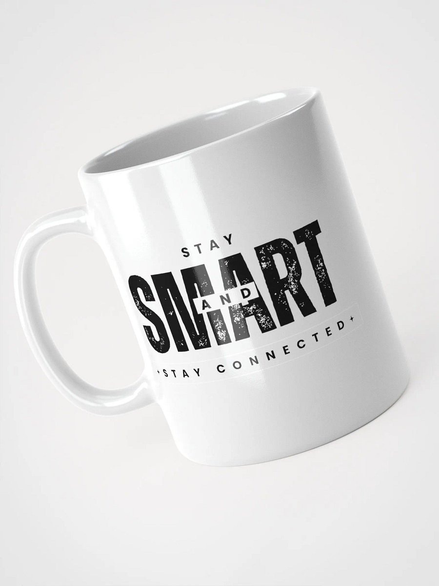 Stay Smart Coffee Mug (Dark Text with Logo) product image (3)