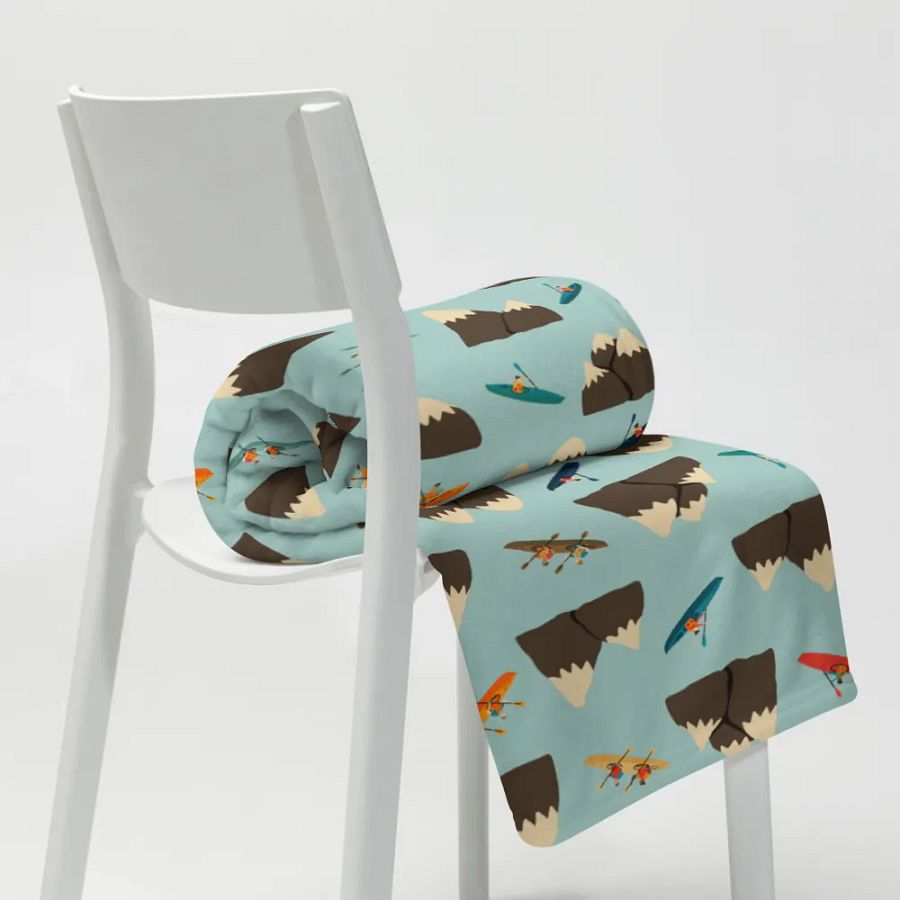 Paddling Peaks - Throw Blanket product image (9)