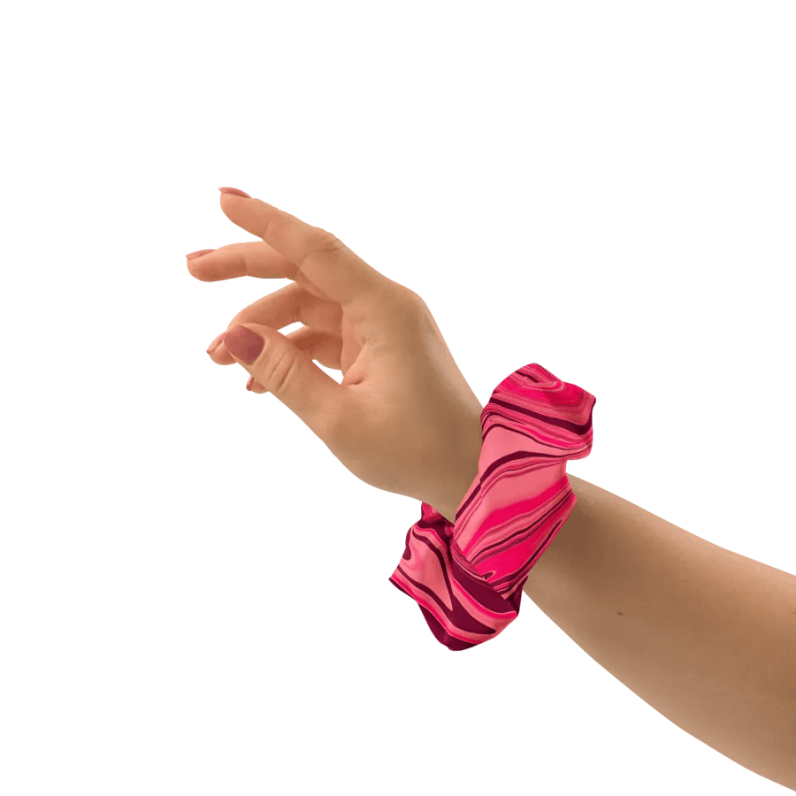 Scrunchie - Shades of Magenta Pink Digital Fluid Art product image (3)