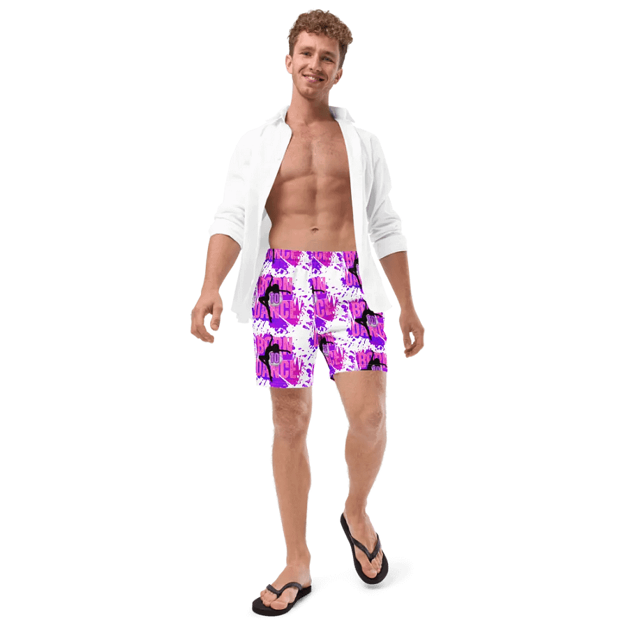 Born to Dance Her Silhouette All-Over Swim Trunks product image (11)