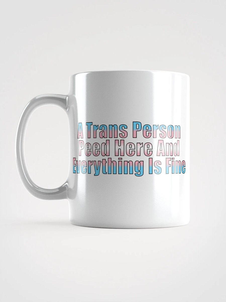 A Trans Person Peed Here Mug product image (1)
