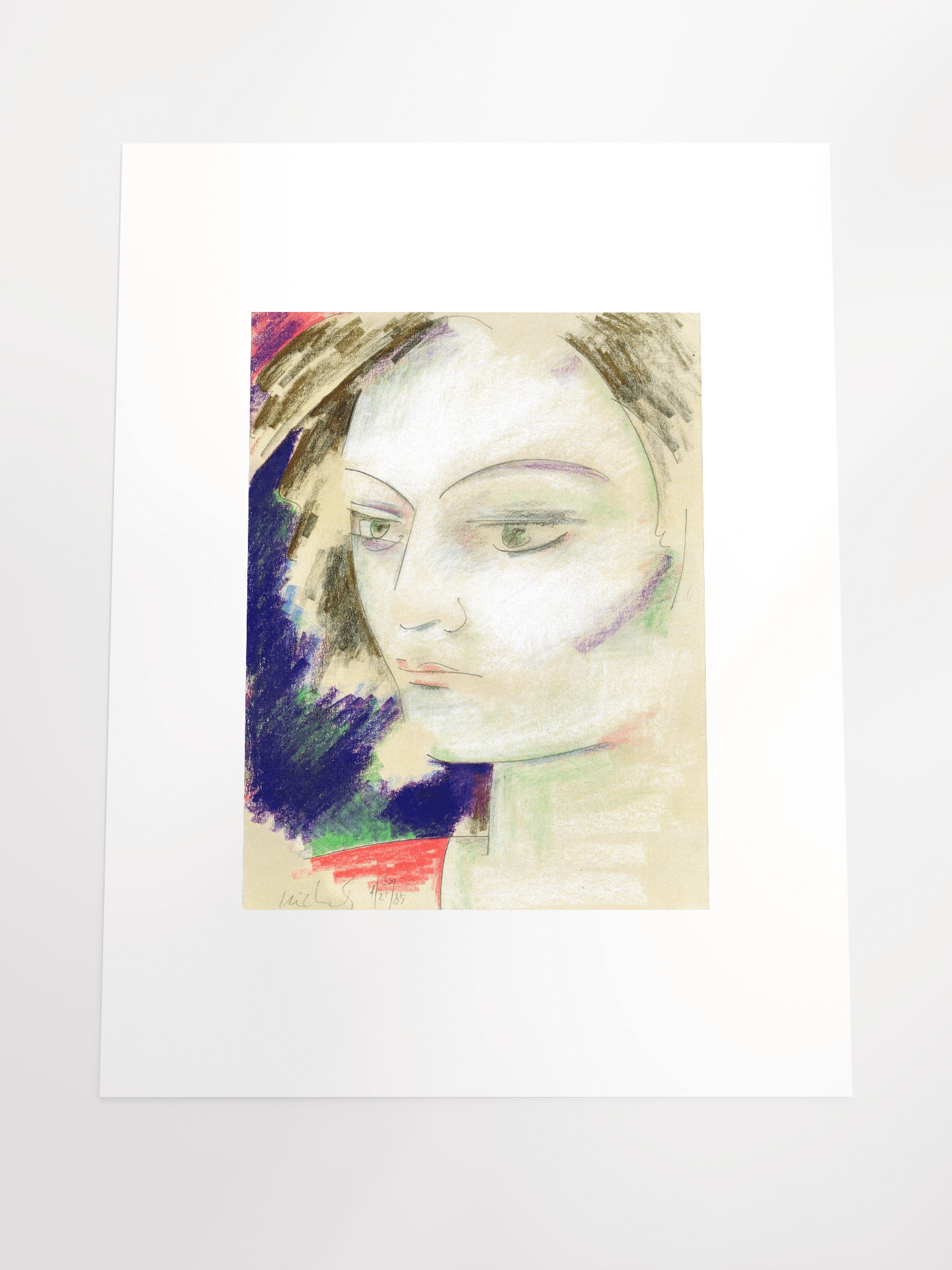 Portait of a Woman 04.27.89 print product image (5)