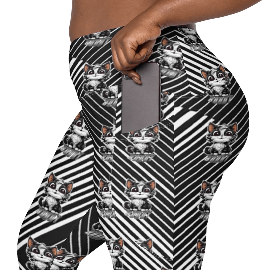 Buddy All-Over Print Crossover Leggings with Pockets product image (8)