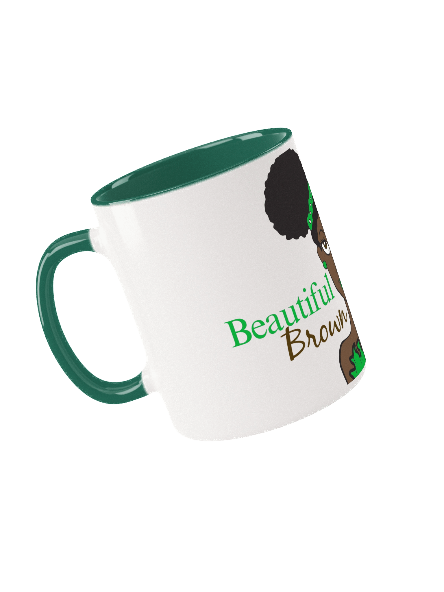 Chocolate Beautiful Brown Girl Mug product image (4)
