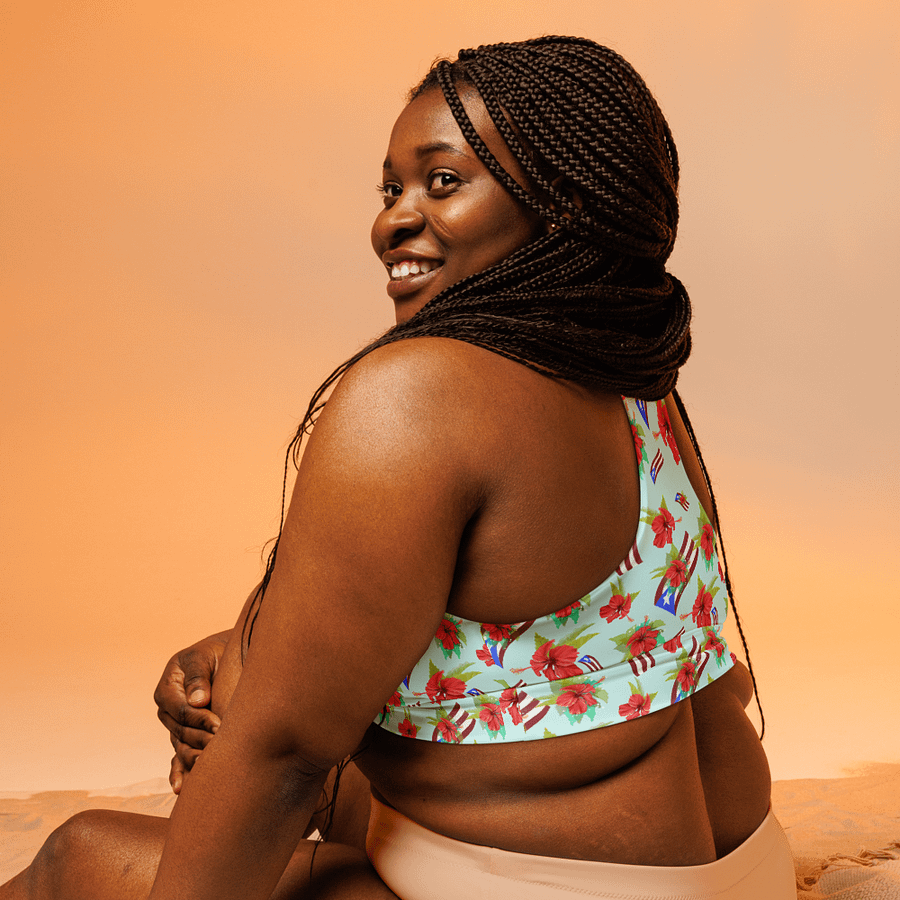Puerto Rican Pride All-Over Print Sports Bra product image (10)