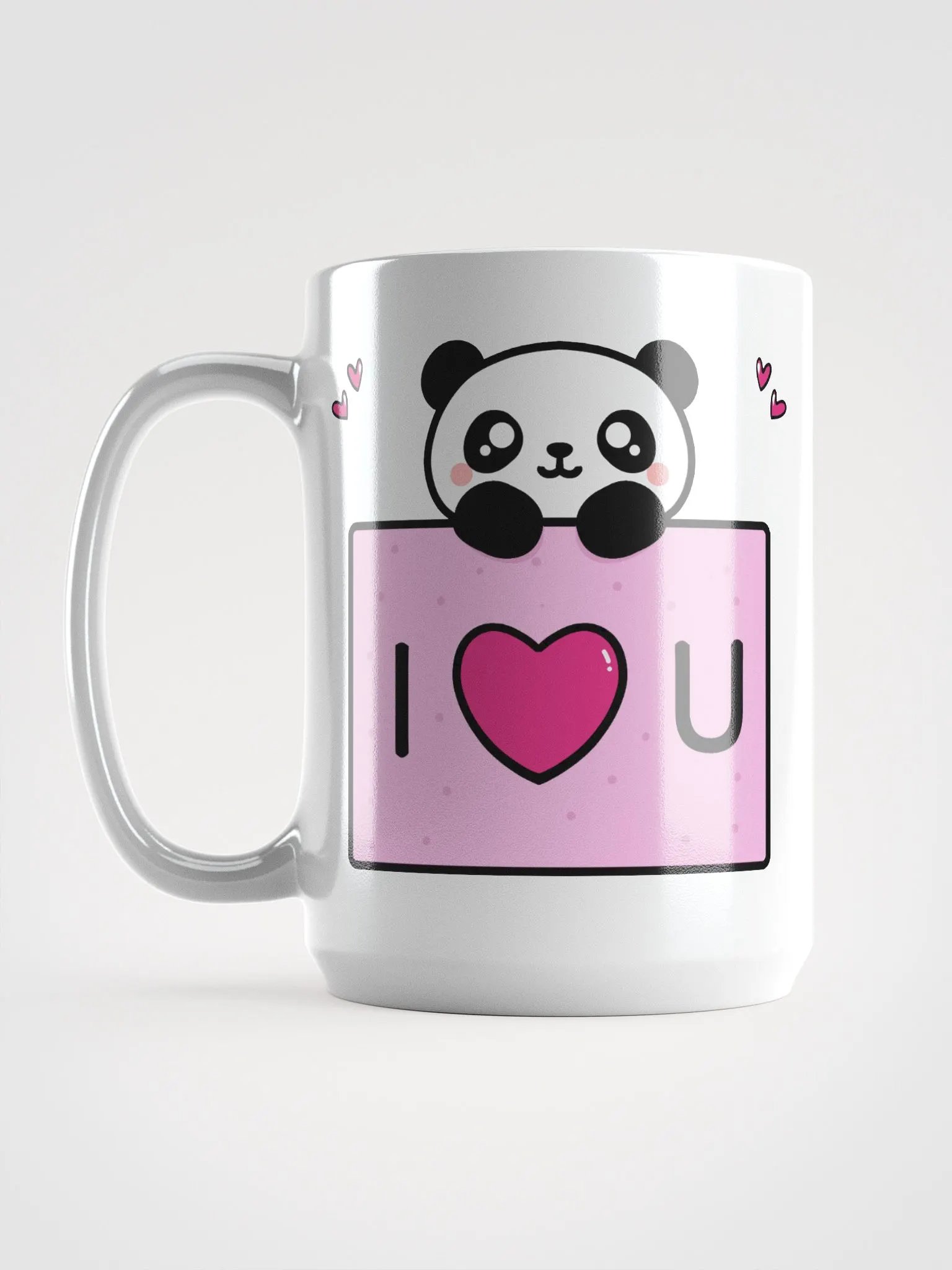 Cute Panda White Glossy Mug product image (6)
