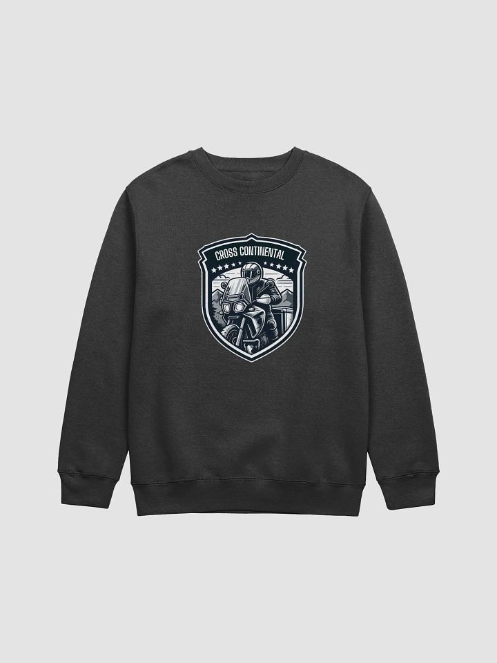 Cross Continental Rider Crewneck Sweatshirt | AI Design cross continental touring product image (1)