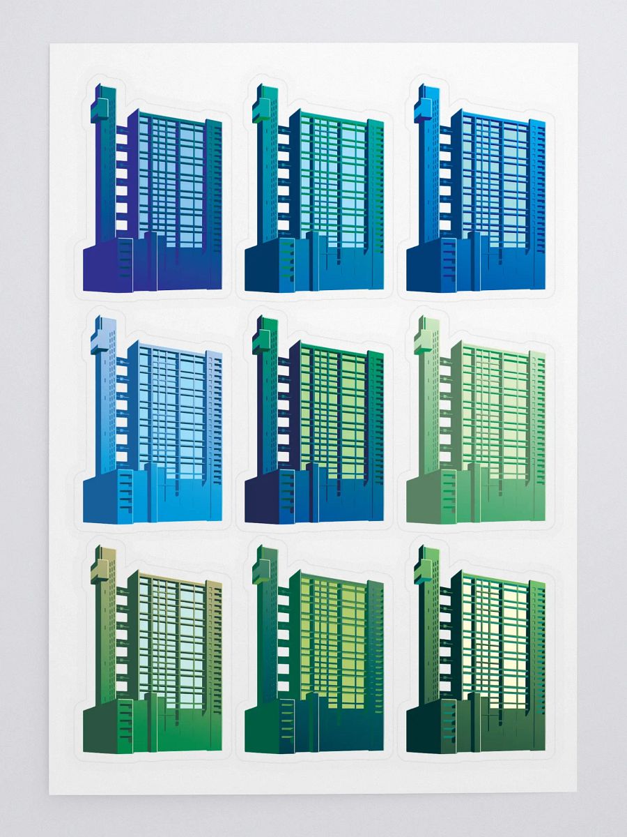 Trellick Colour Stickers | Blue-Green product image (3)