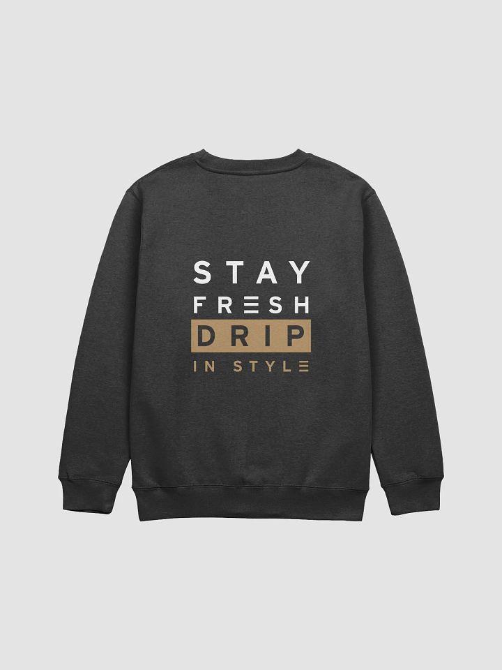 DRIP CHECK UNISEX SWEATSHIRT - BLACK product image (2)