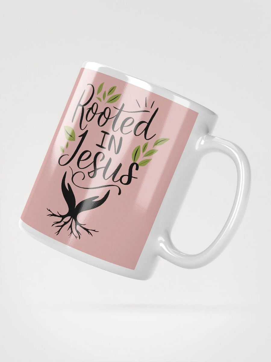 Rooted In Jesus (Pink) Inspirational Ceramic Mug product image (3)