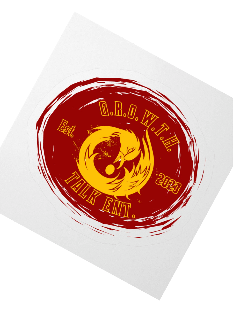 G.R.O.W.T.H. Talk Sankofa sticker (wine) product image (2)
