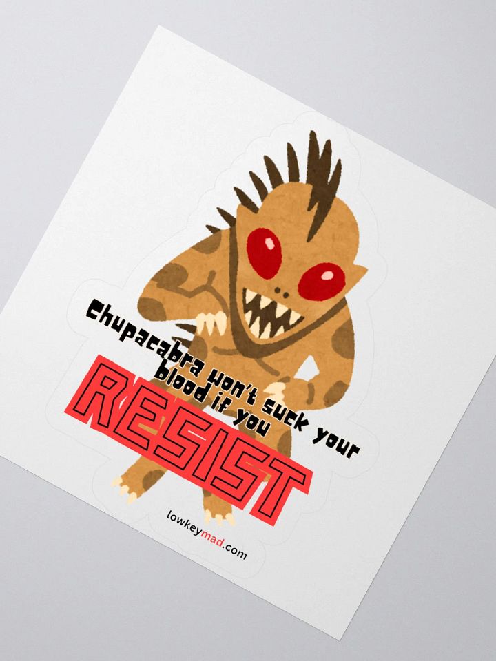 Chupacabra Resist Sticker product image (3)