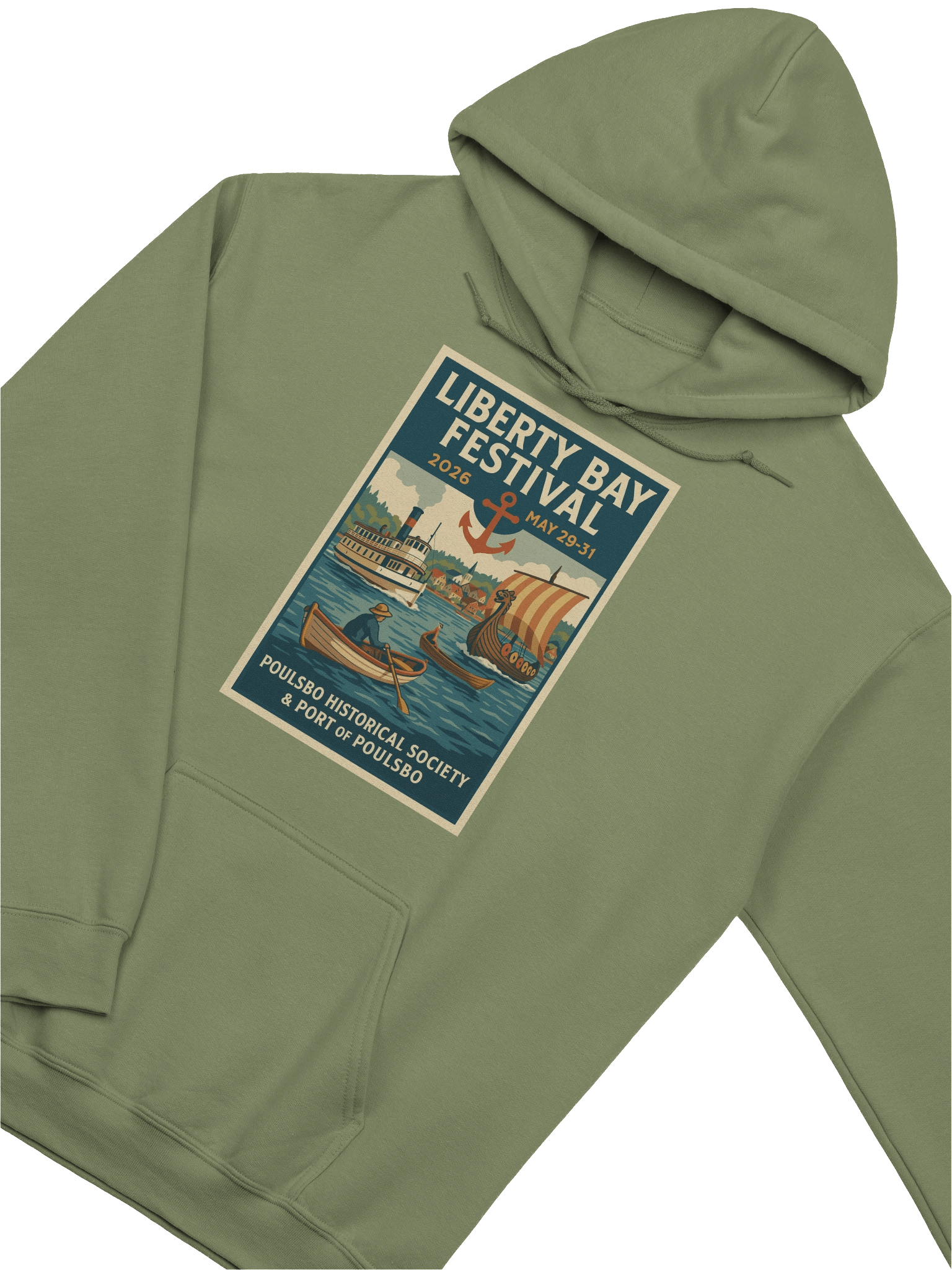 Liberty Bay Festival Vintage Poster Hoodie product image (3)