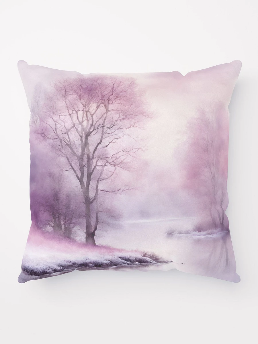 Pink Winter Nature Scene Pillow product image (6)