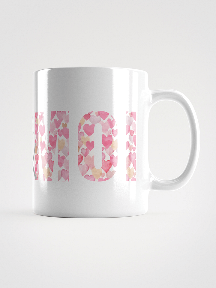 Mug Blanc Toi et Moi - Décor Coeurs bleus et roses - Cadeau Couple product image (1)