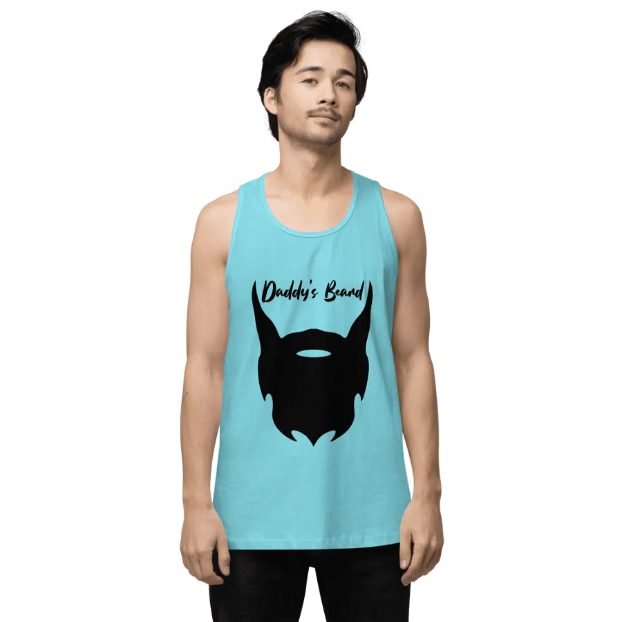 daddy's beard tank (black print) product image (24)