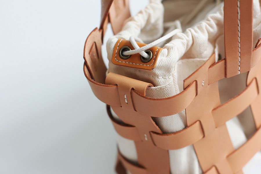 Vegetable Tanned Leather Caged Bag - Small product image (12)