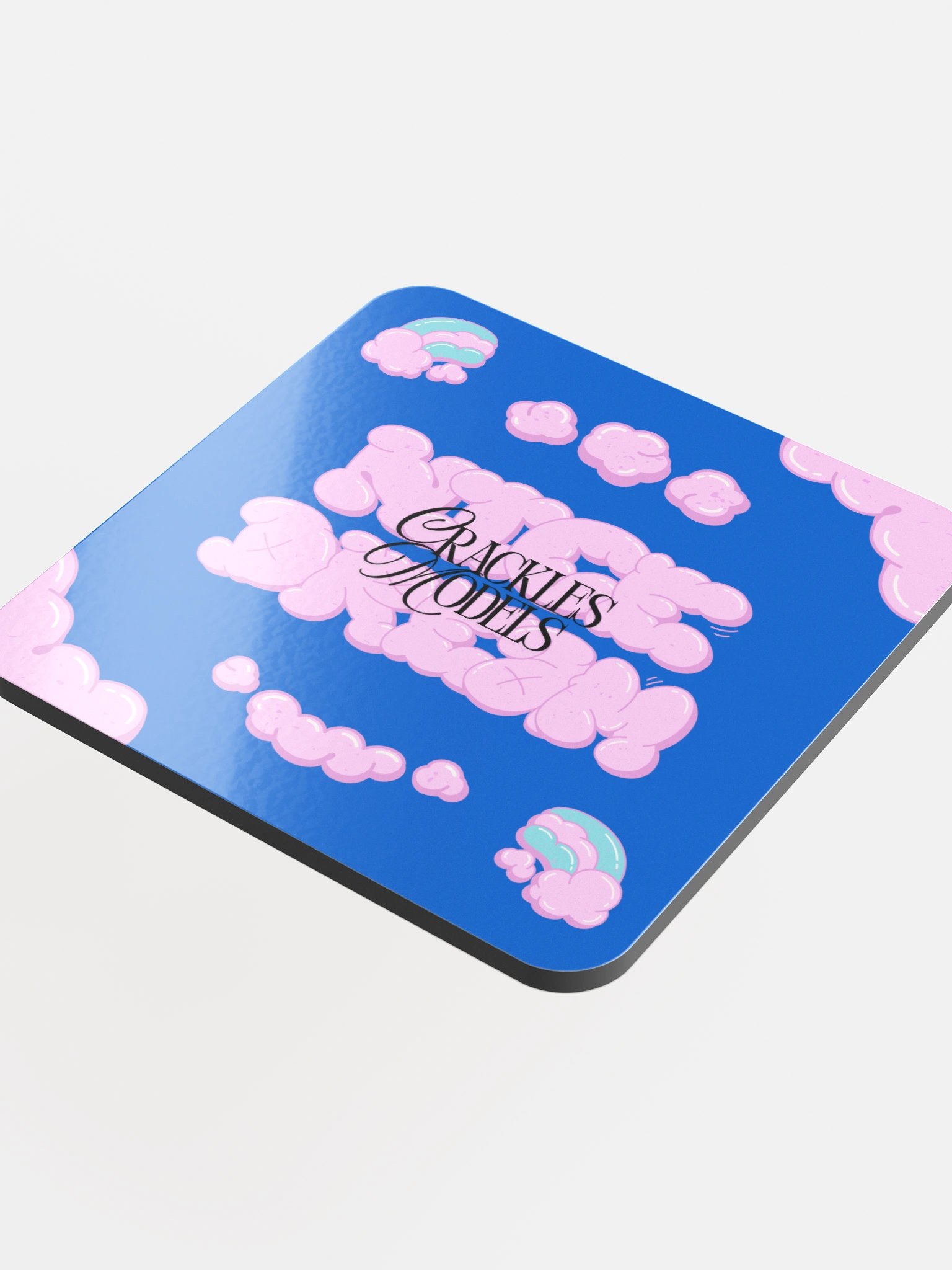 Star Burst Clouds Glossed Cork Coaster product image (4)