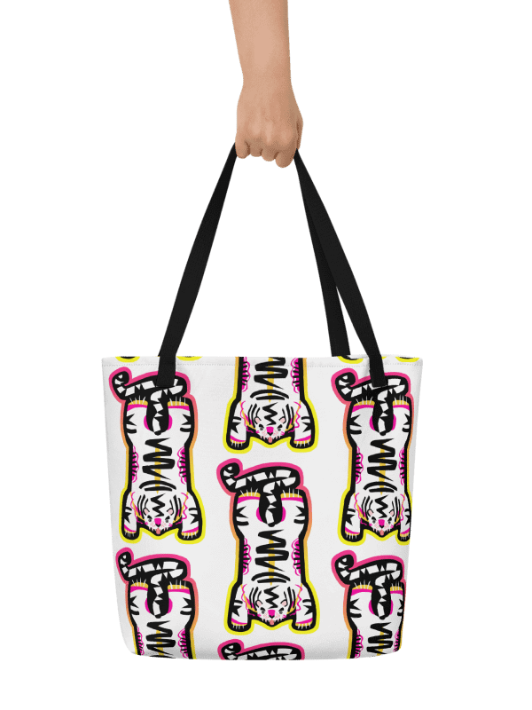 White Electric Tiger Handbag product image (1)
