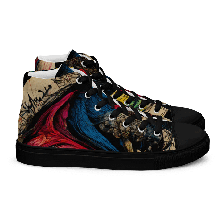 Yin-Yang Swirl High Top Canvas Shoes product image (2)