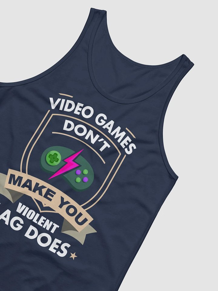 Video Games Dont make you Violent. Lag does~Bella and Canvas Jersey Tank product image (11)