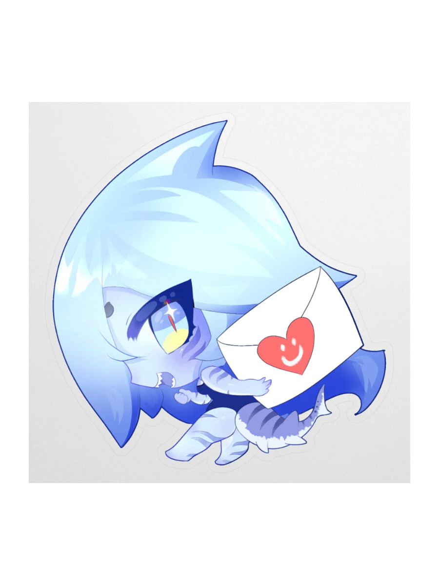 Heart Letter Sharky Sticker product image (2)