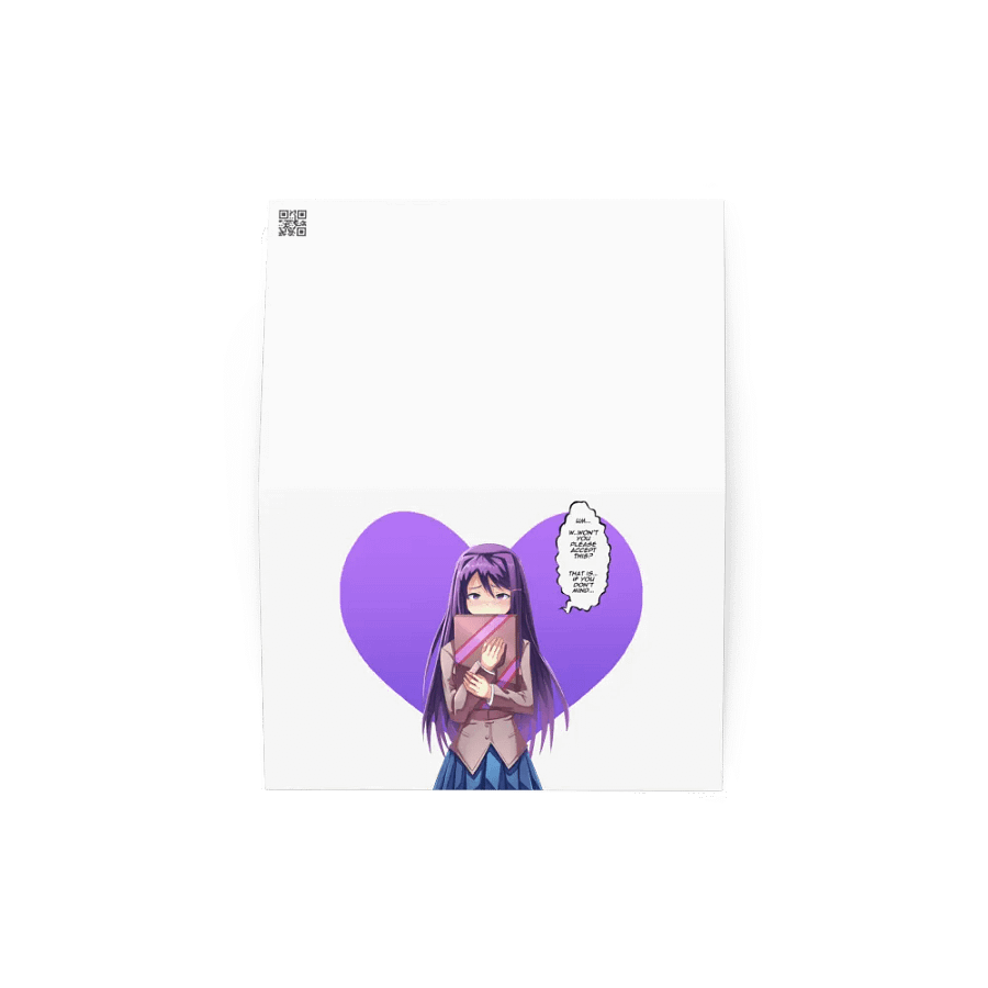 Yuri Valentines day card product image (2)