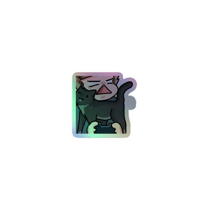 Nellie Distraction Holographic Emote Sticker product image (1)