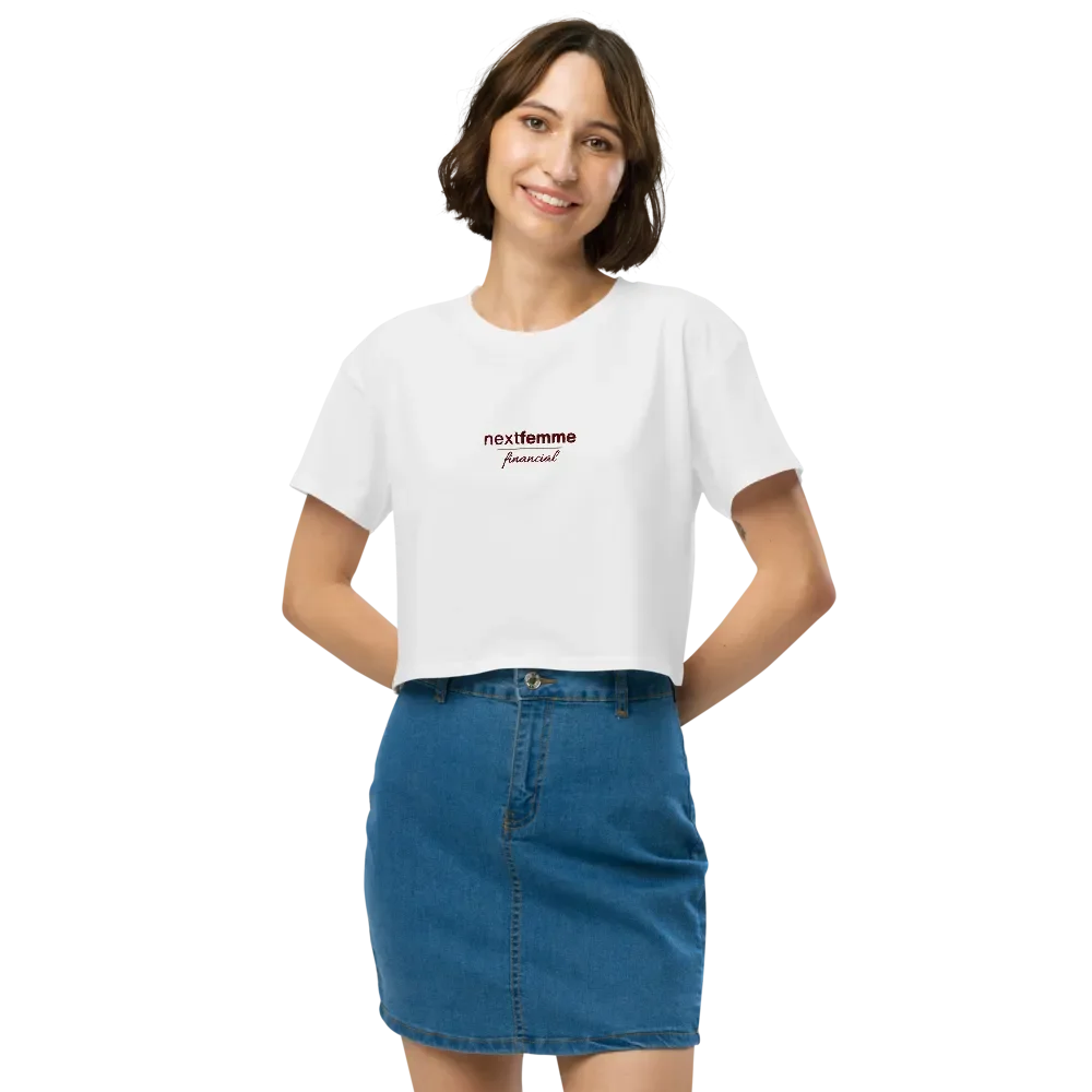 Premium Crop Top with Maroon Logotype product image (5)