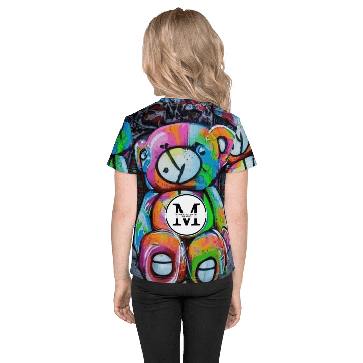 Graffiti Teddy Bear Kids T-Shirt product image (2)