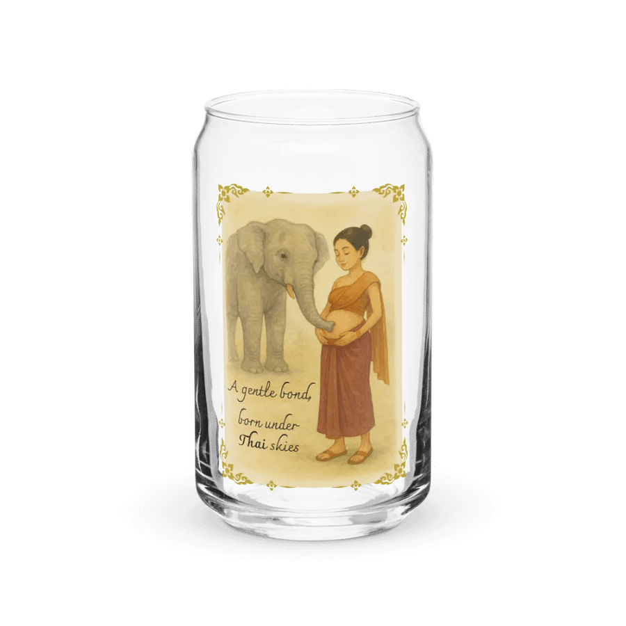 Thai Pregnant Mom Can-Shaped Glass product image (2)