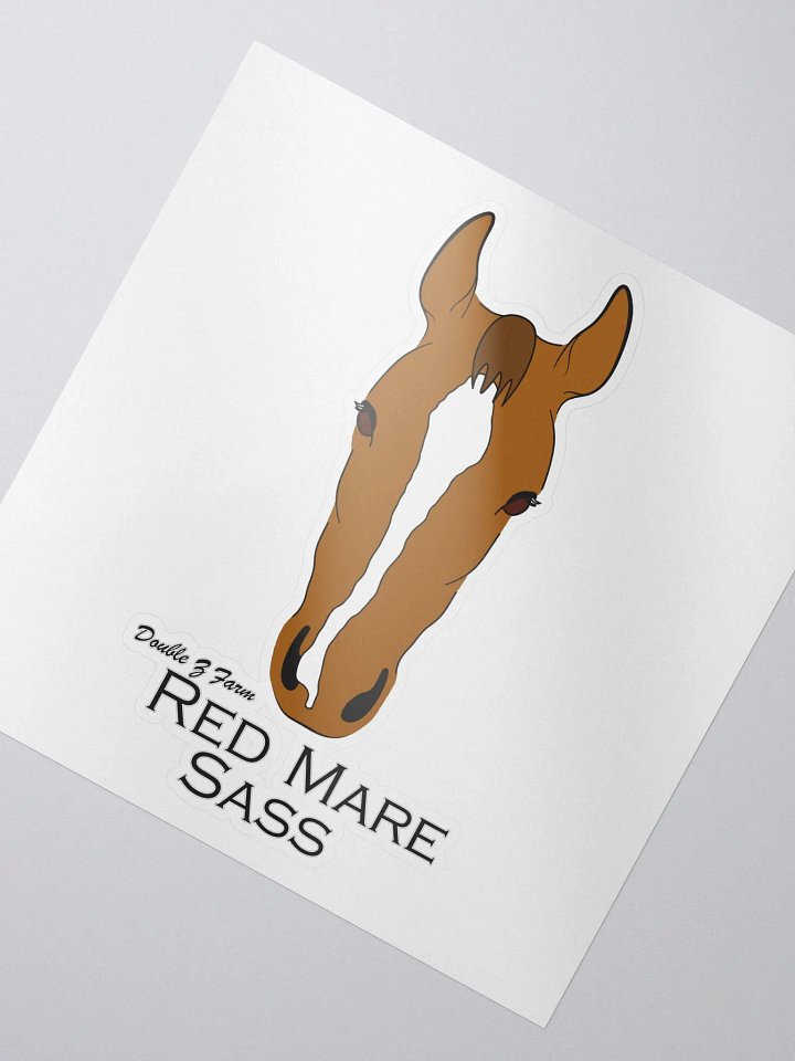 Red Mare Sass Sticker Large product image (2)