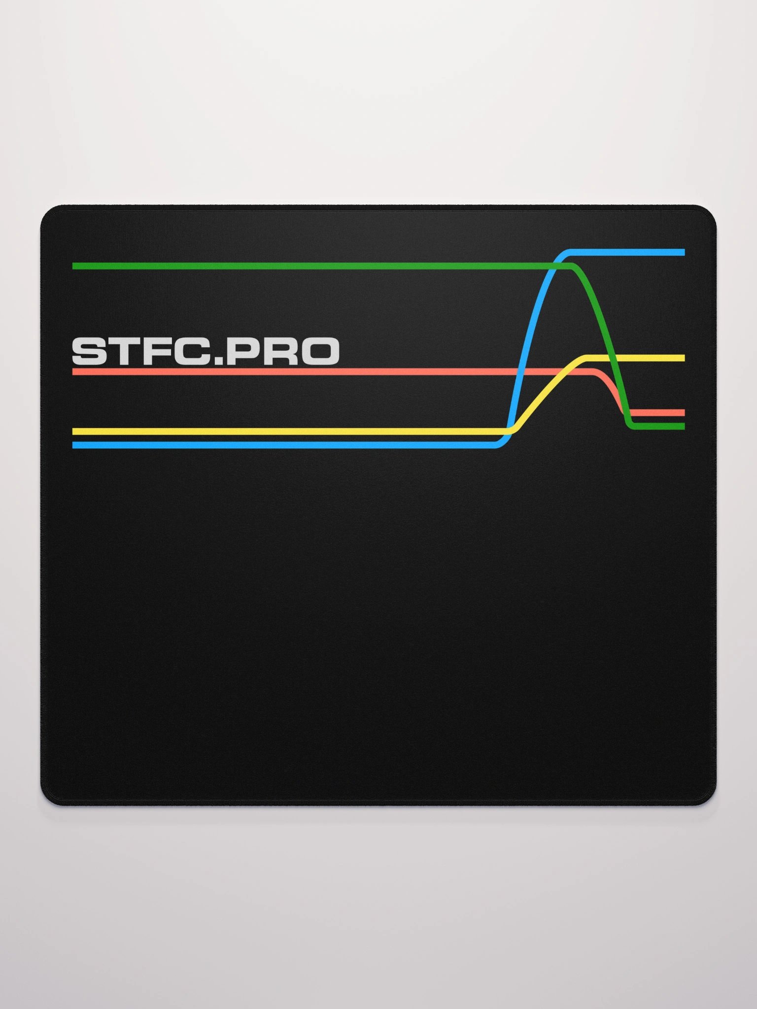 80s Inspired STFC.PRO graph lines Mousepad product image (2)