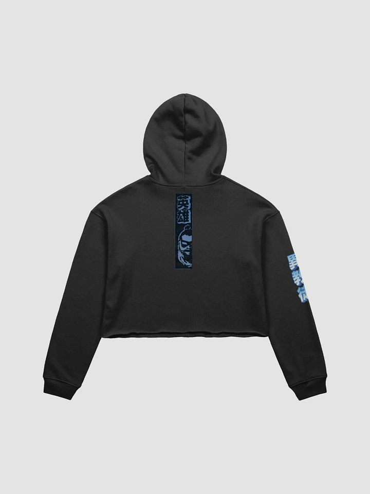 Nihon Heathens Crop Top Hoodie - Blue product image (2)