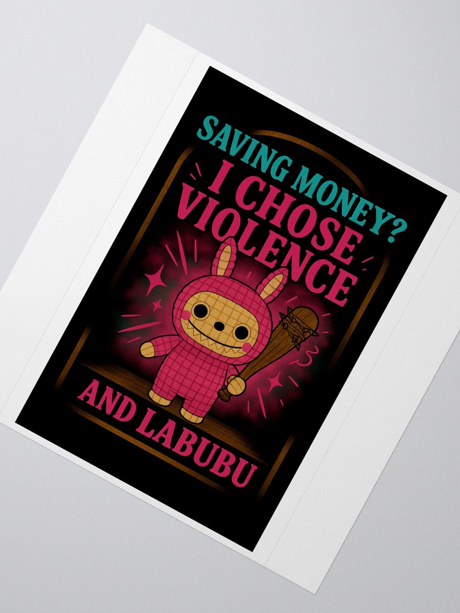 Chose Violence Kiss Cut Sticker product image (5)
