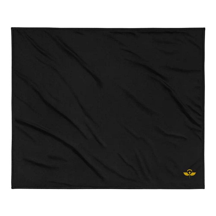 Adeptus Momfriendicus Sherpa-Style Embroidered Blanket product image (2)